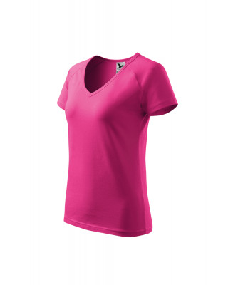 Koszulka damska 95% bawełna 5% elastan DREAM 128 odzież czerwień purpurowa
