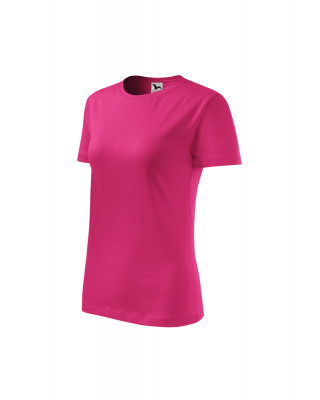 CLASSIC 133 MALFINI Koszulka damska 100% bawełna t-shirt czerwień purpurowa