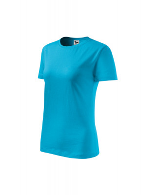 CLASSIC 133 MALFINI Koszulka damska 100% bawełna t-shirt turkus