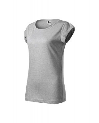 Koszulka damska melanżowa FUSION 164 koszulki / T-shirt srebrny melanż M3