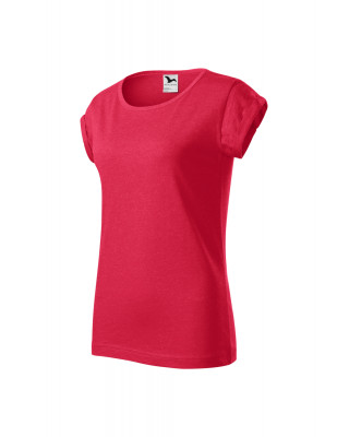Koszulka damska melanżowa FUSION 164 koszulki / T-shirt czerwony melanż M7