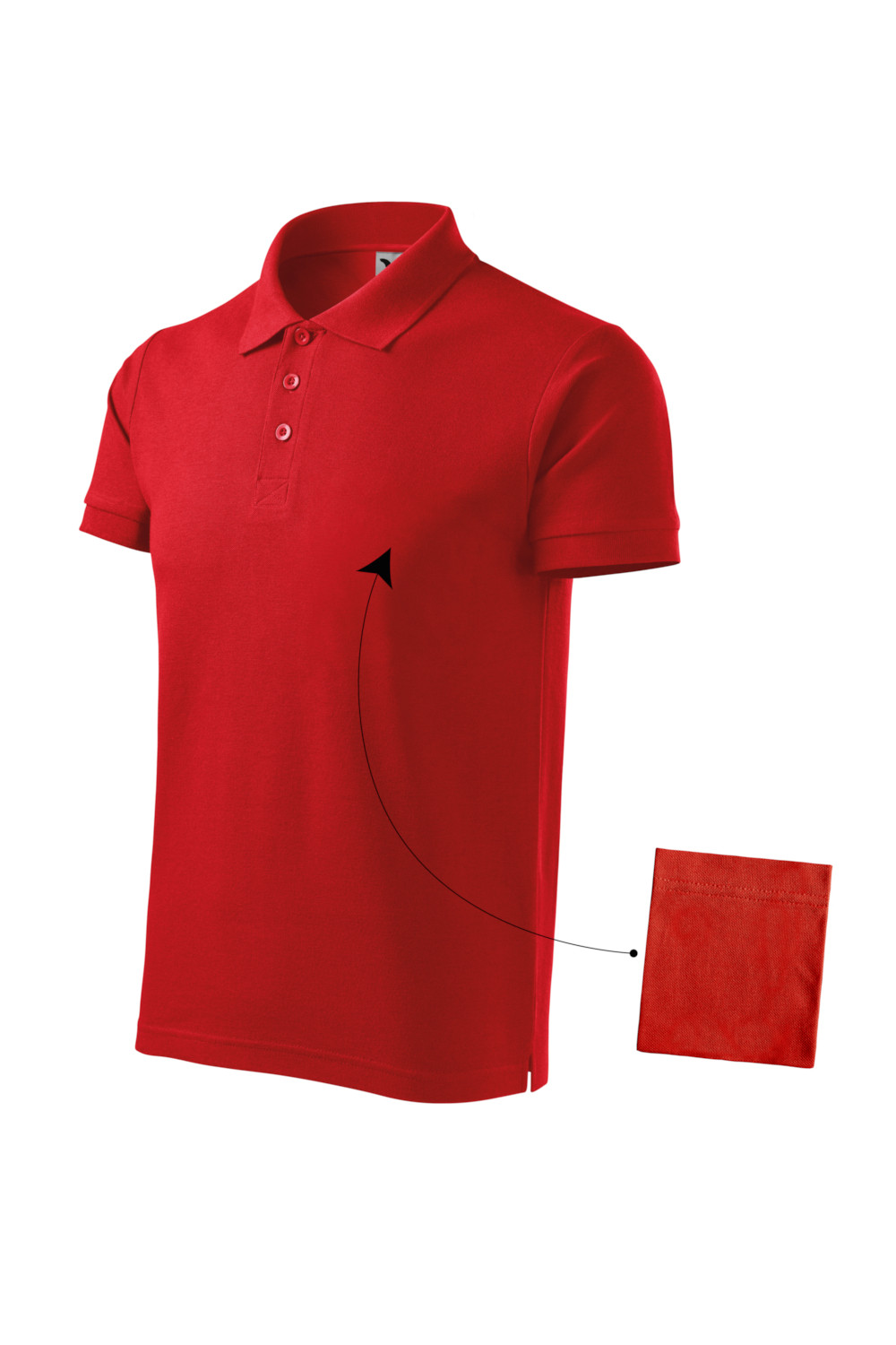 Koszulka Polo męska 100% bawełna 212 polo czerwony