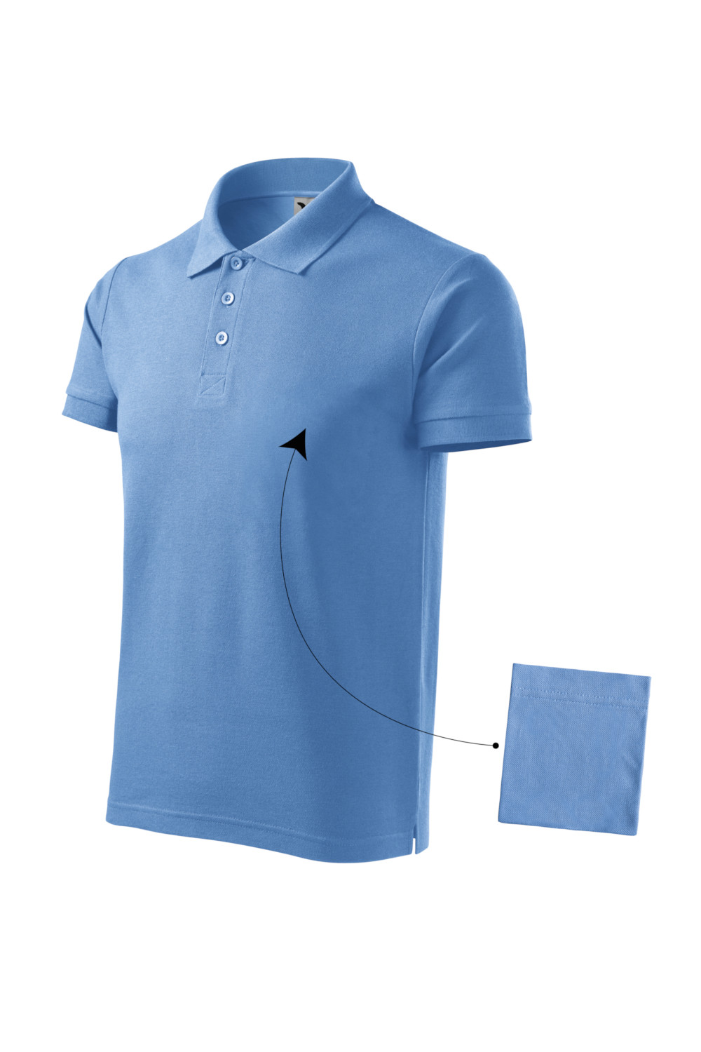 Koszulka Polo męska 100% bawełna 212 polo błękit
