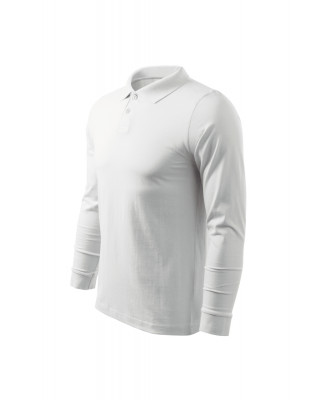 Koszulka Polo męska z długim rękawem 211 polo biały