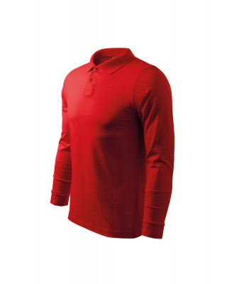 Koszulka Polo męska z długim rękawem 211 polo czerwony