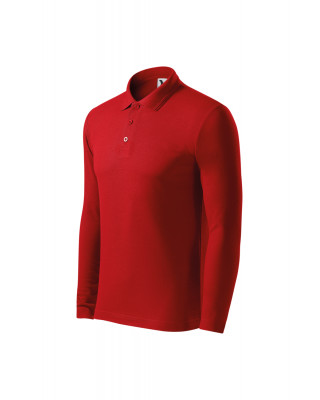 Koszulka Polo męska z długim rękawem 221 polo czerwony