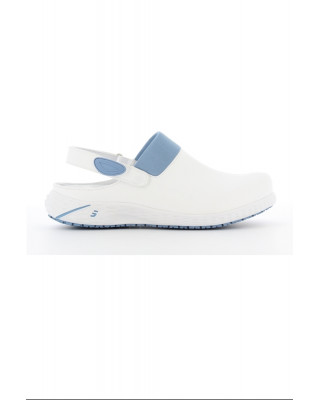 Buty damskie DANY obuwie medyczne kolor biały i błękit
