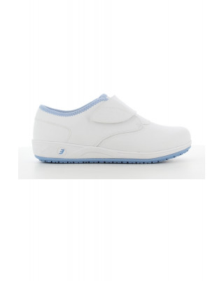 Buty damskie ELIANE obuwie medyczne kolor biały z błękitem