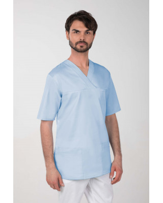 M-074C Bluza medyczna chirurgiczna męska błękit