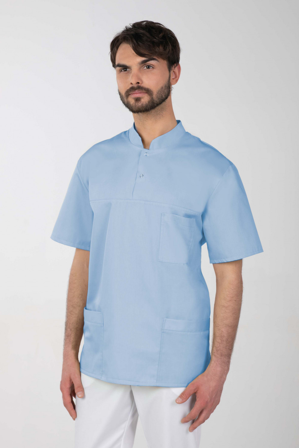 M-327X Elastyczna bluza medyczna męska błękit
