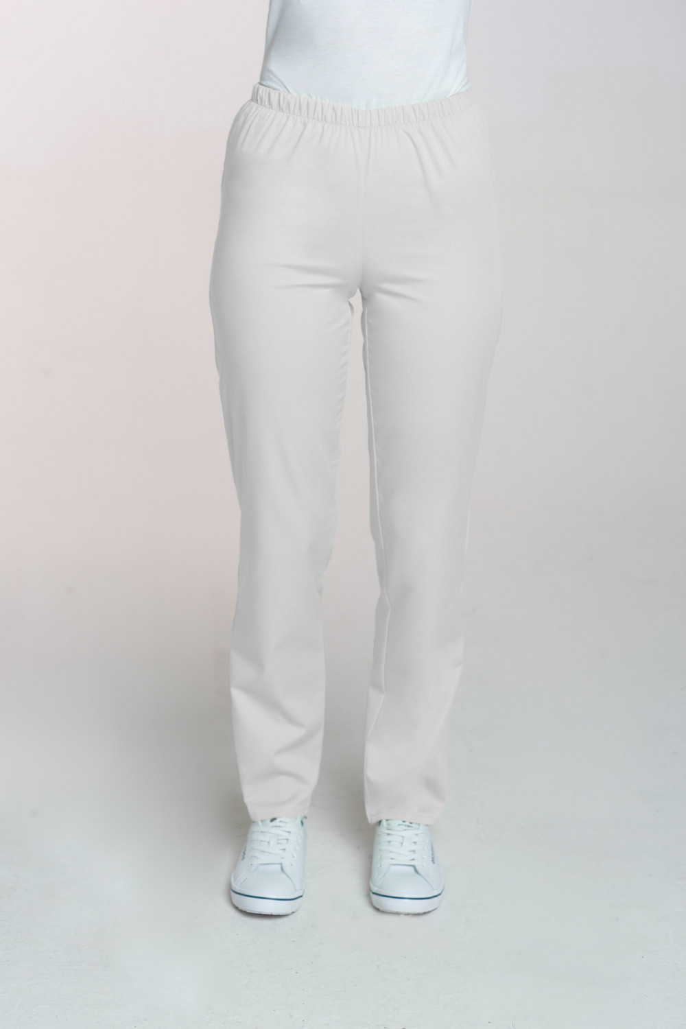 M-086X Elastyczne spodnie medyczne damskie szary