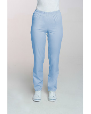 M-086X Elastyczne spodnie medyczne damskie błękit