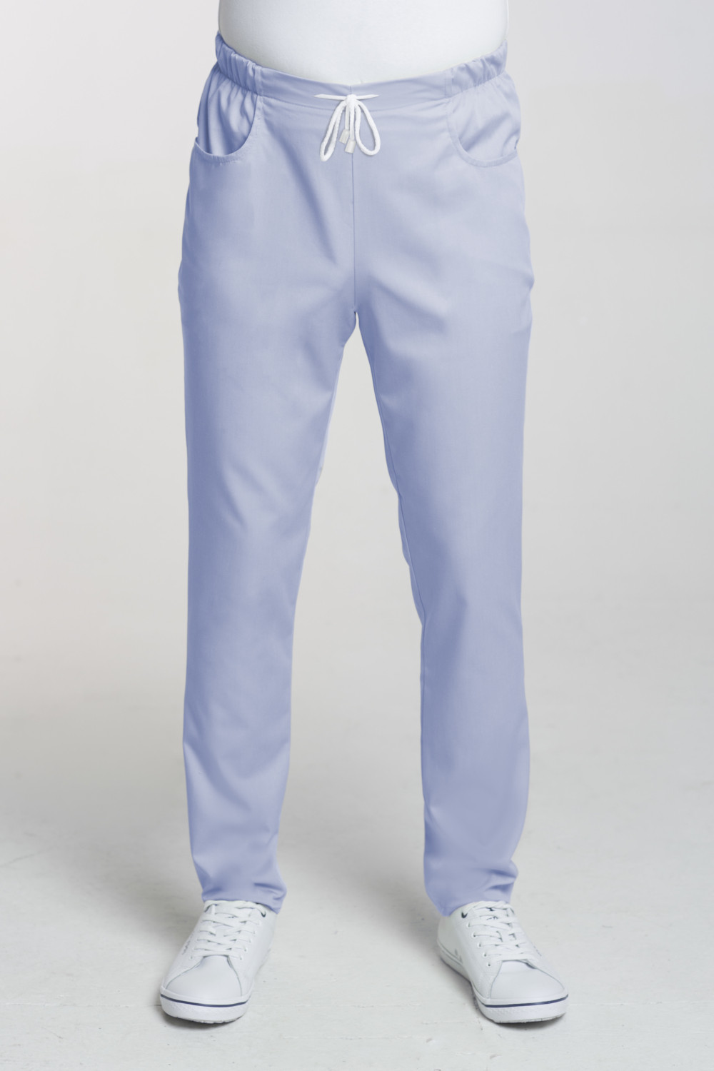 M-101X Spodnie medyczne męskie na sznurku błękit