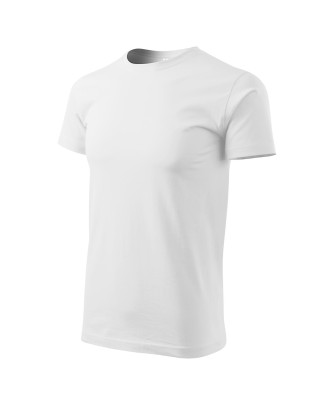 Koszulka męska 100% bawełna BASIC 129  kolor biały